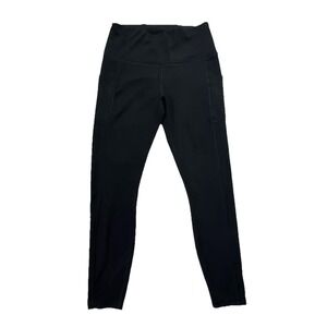 Fengbay Black High Rise Ankle Leggings Women's M 27" Inseam Pocket Stretch